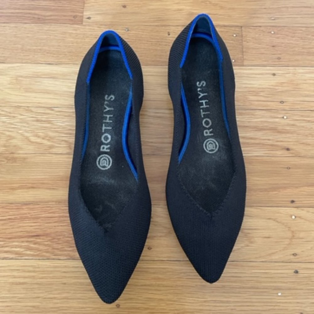 Rothys The Point - Black sz 7